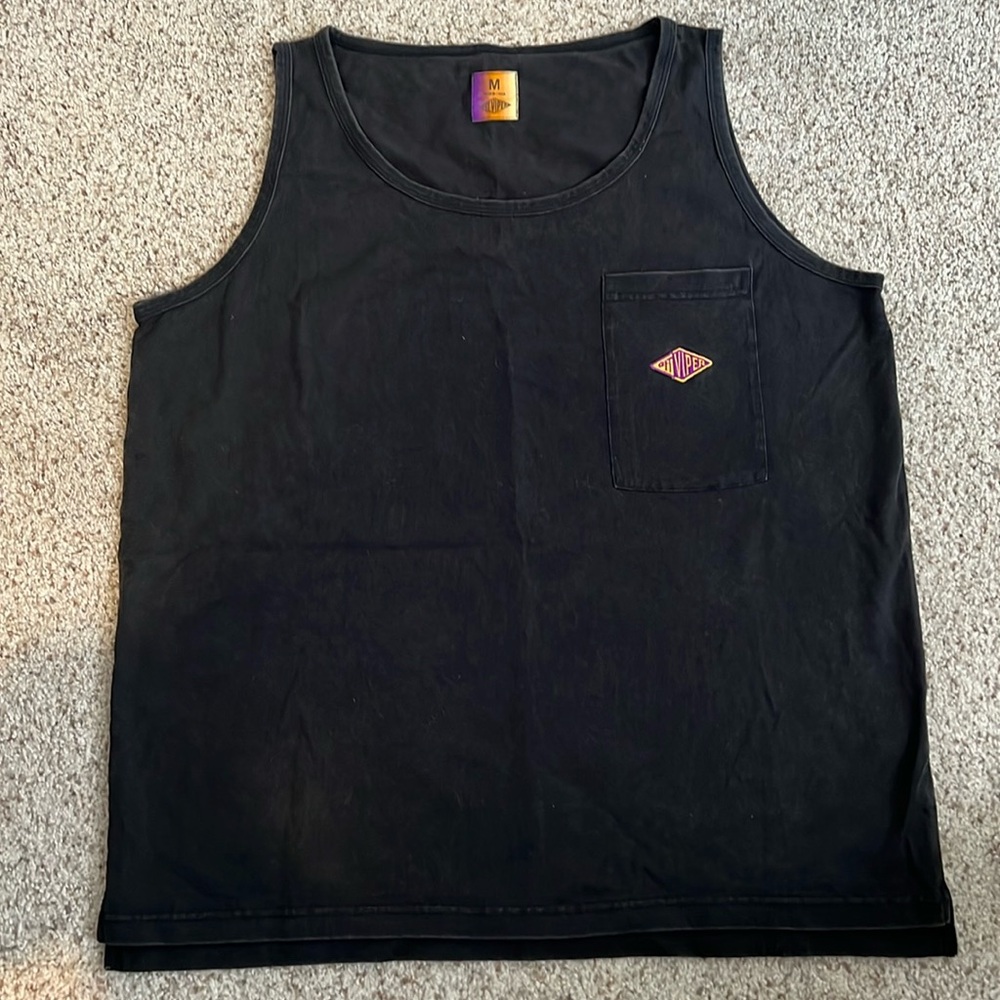 Black Tank Top with Pocket